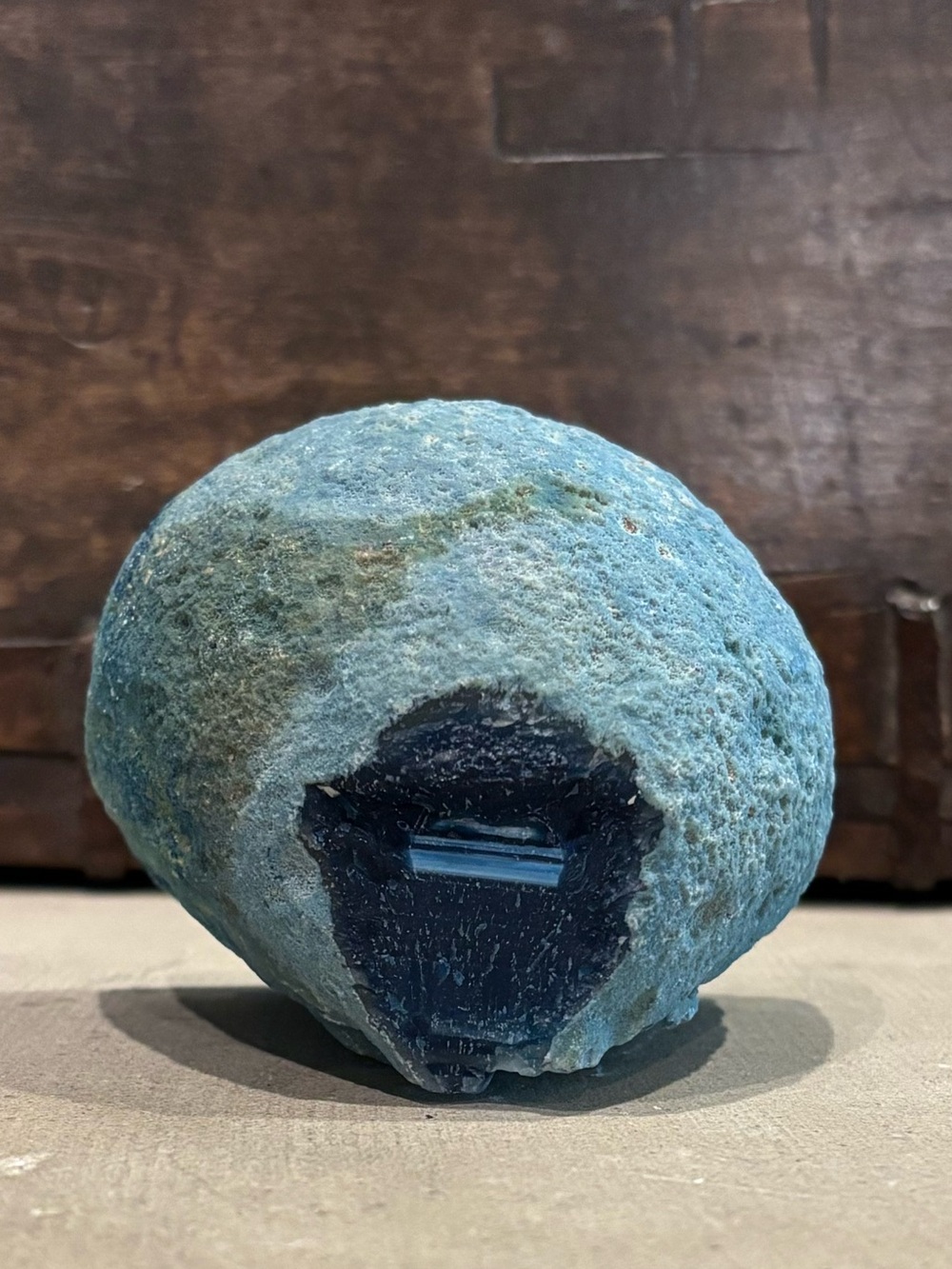 Blue Agate Geode - Picture 4 of 7